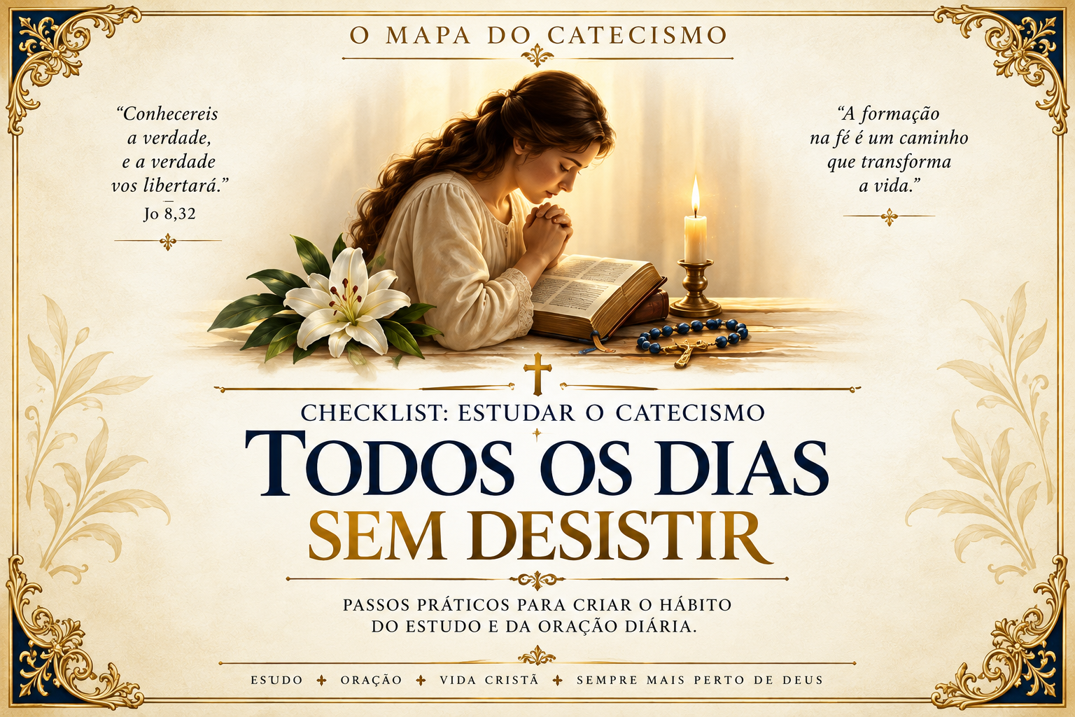 Checklist: Estudar o Catecismo Todos os Dias Sem Desistir